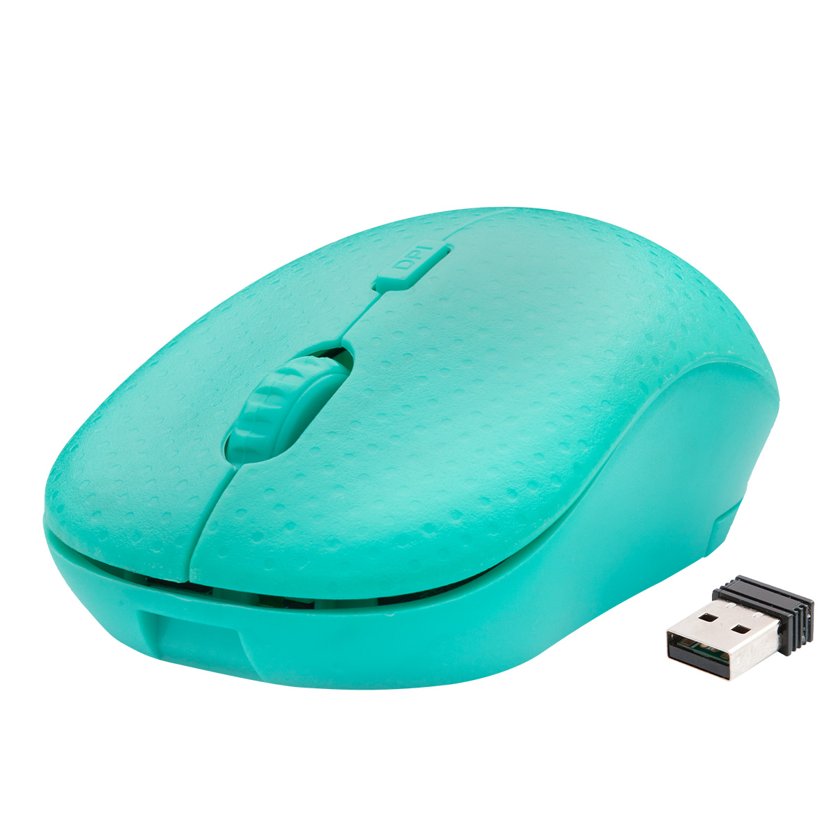 Mouse Inalámbrico Green Leaf Velocidad 1600 DPIs color azul 18-8855BL.