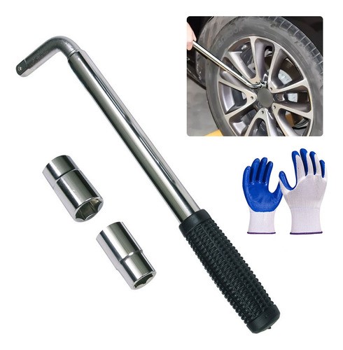 Herramienta Llave Cruz Maneral Con Dados Rines Rines Extensible 17-19 Mm.