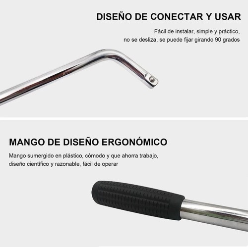 Herramienta Llave Cruz Maneral Con Dados Rines Rines Extensible 17-19 Mm.