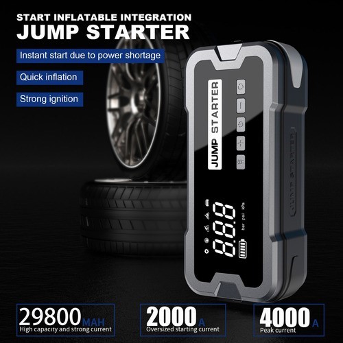 Arrancador De Batería De Auto 4000a Inflador Rápido 150psi.