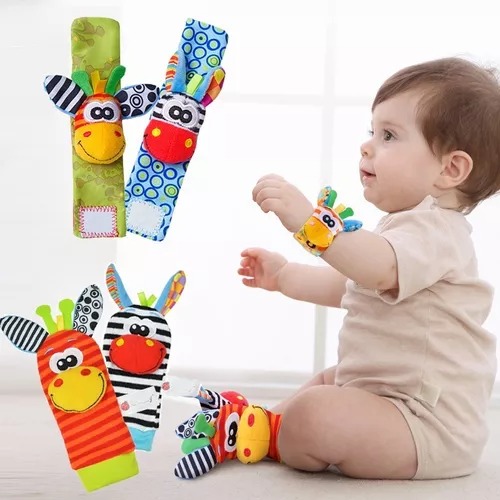 Sonajas Para Bebe Calcetines Juguete Estimulación Temprana.