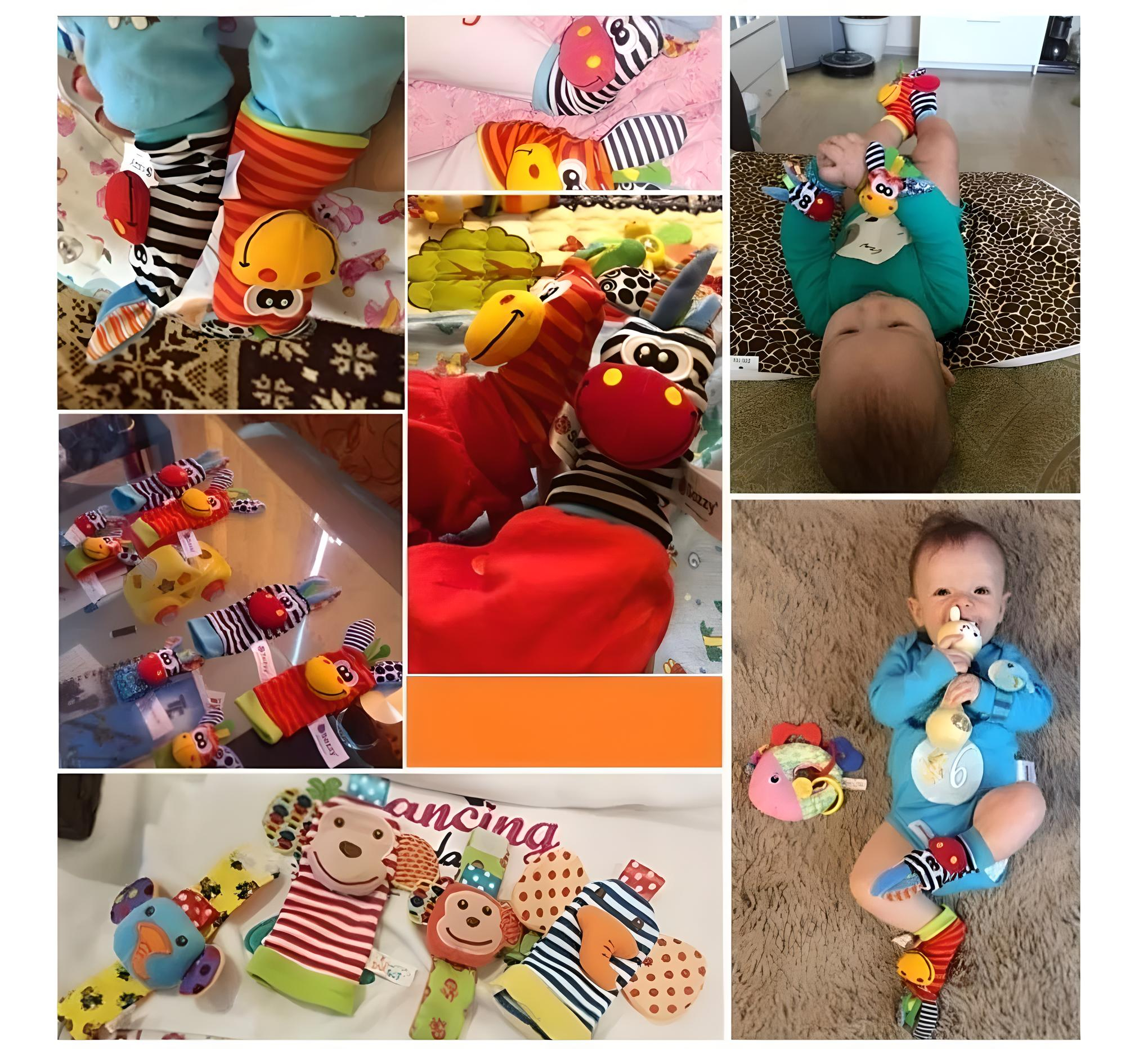Sonajas Para Bebe Calcetines Juguete Estimulación Temprana.