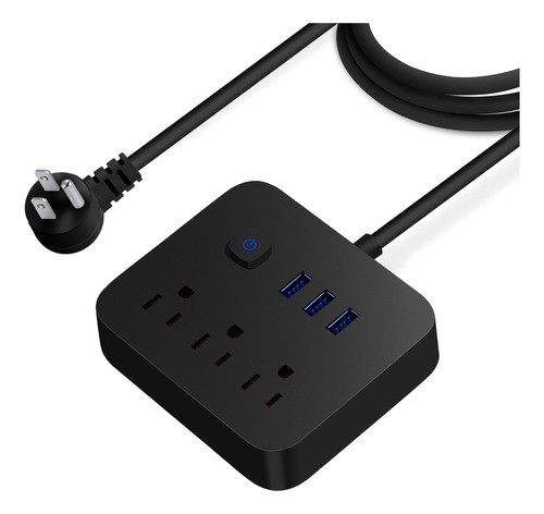 Regleta Con Puerto Usb Extensor De Enchufe Múltiple Portátil.