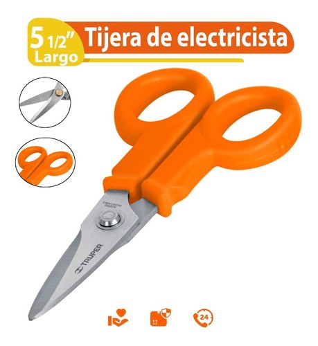 Tijera Para Oficina 5 1/2 Acero Inoxidable Truper 18497.