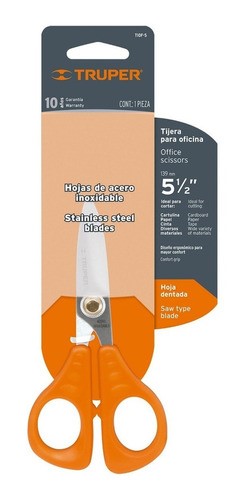 Tijera Para Oficina 5 1/2 Acero Inoxidable Truper 18497.