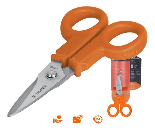 Tijera Para Oficina 5 1/2 Acero Inoxidable Truper 18497.