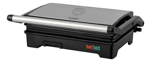 Parrilla Para Panini Grill 2 Rebanadas Acero Masterchef Color Plateado.