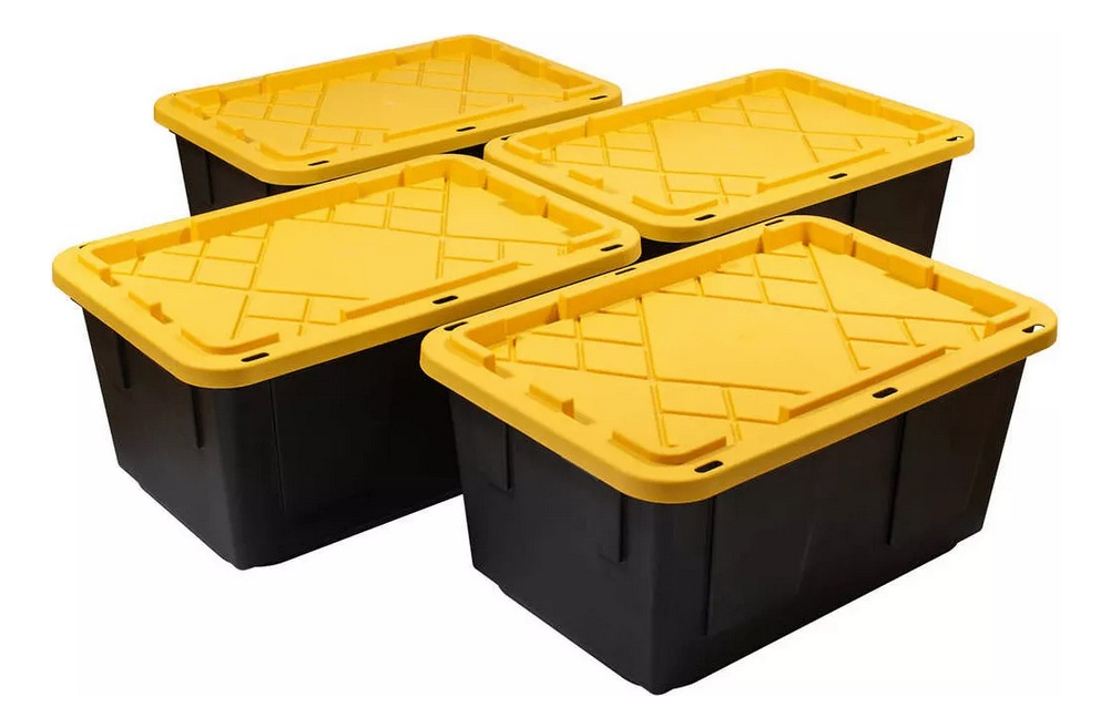 Cajas Almacenamiento Uso Rudo 4pack 45L.