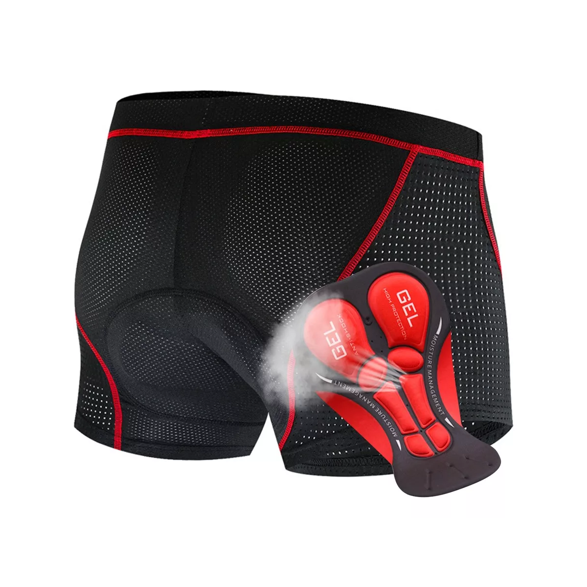 Shorts De Ciclismo Pantalones Con Cojín De Silicona 5d Gel M.