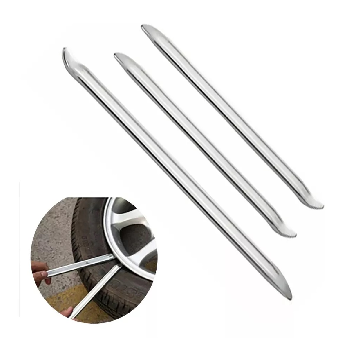 3 Pcs Espatulas 30/40cm Para Desmontar Llanta De Moto Auto.