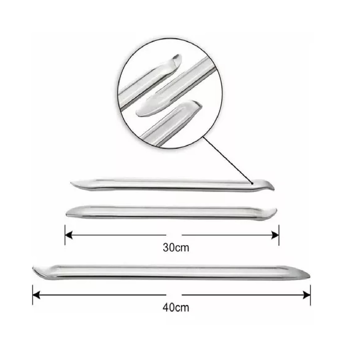 3 Pcs Espatulas 30/40cm Para Desmontar Llanta De Moto Auto.