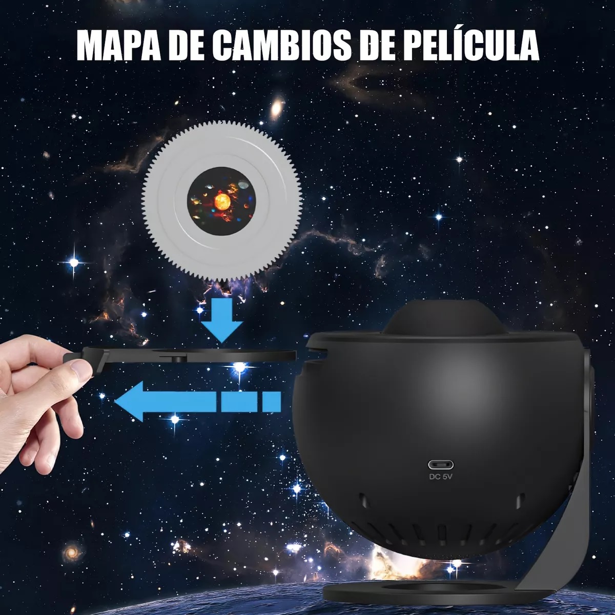 Proyector De Estrellas Cielo Estrellado Luz Nocturna 12 En 1.