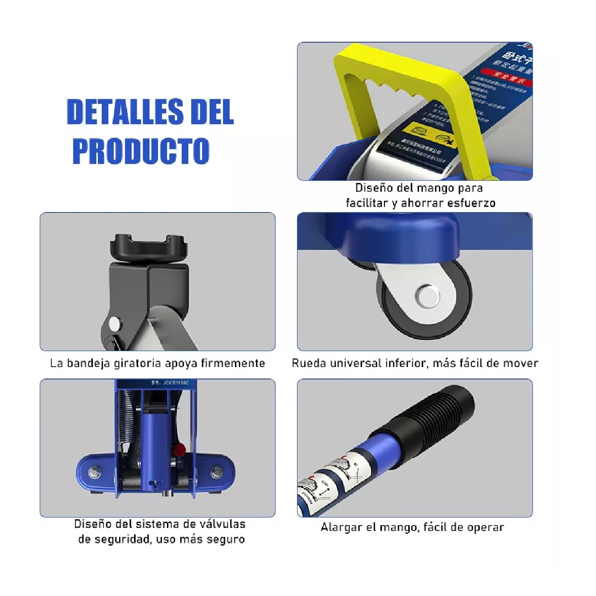 Gato Hidráulico Automotriz Portátil Tipo Gato De Patín, 2 T.