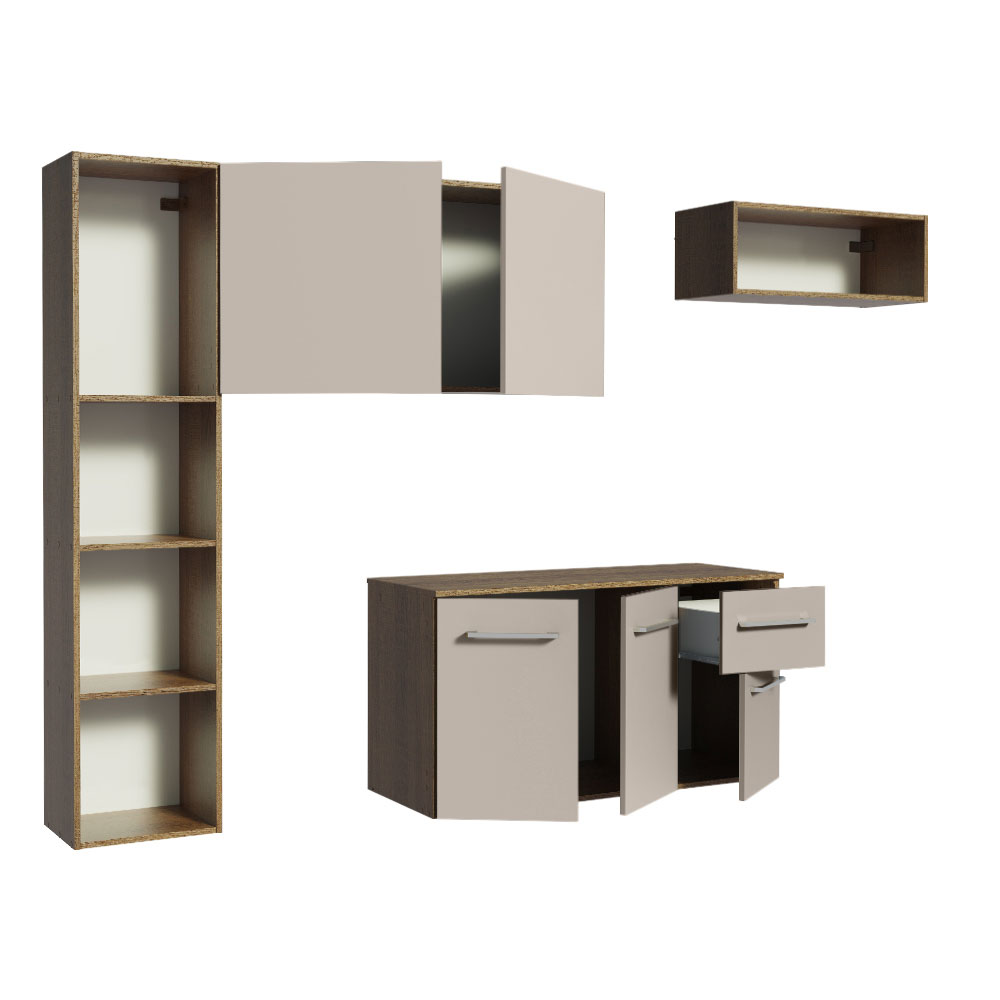 Cocina Integral Completa Modular Madesa Easy 180cm MC.