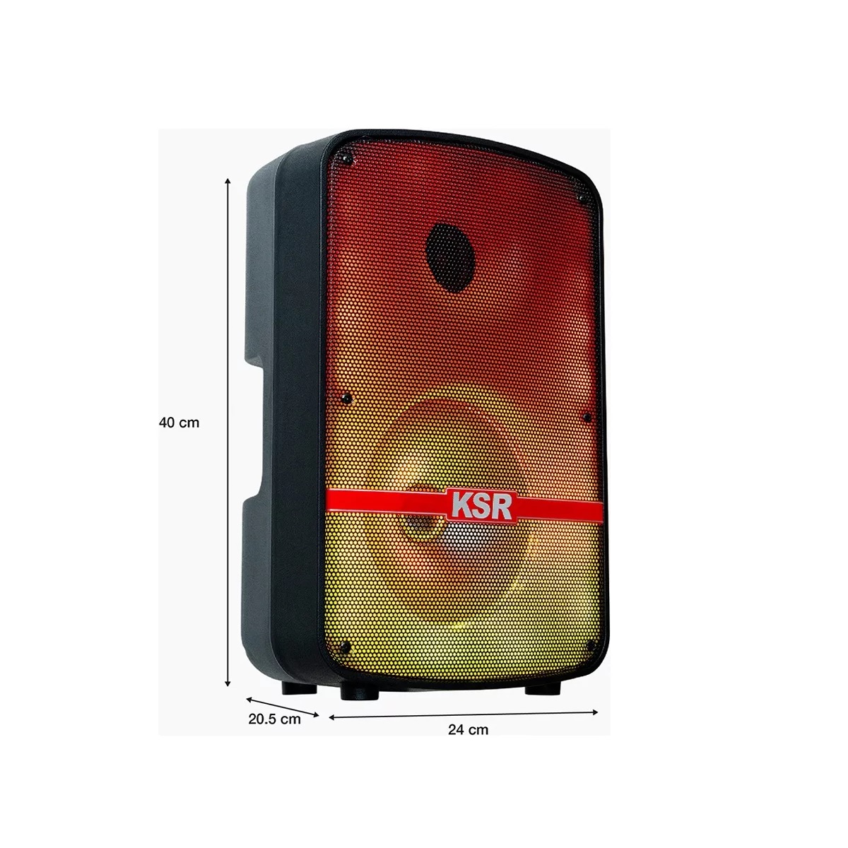 Bafle 8 PuLG Kaiser 10000 W Pmpo Micró/asa Roja, Msa-7908sc.