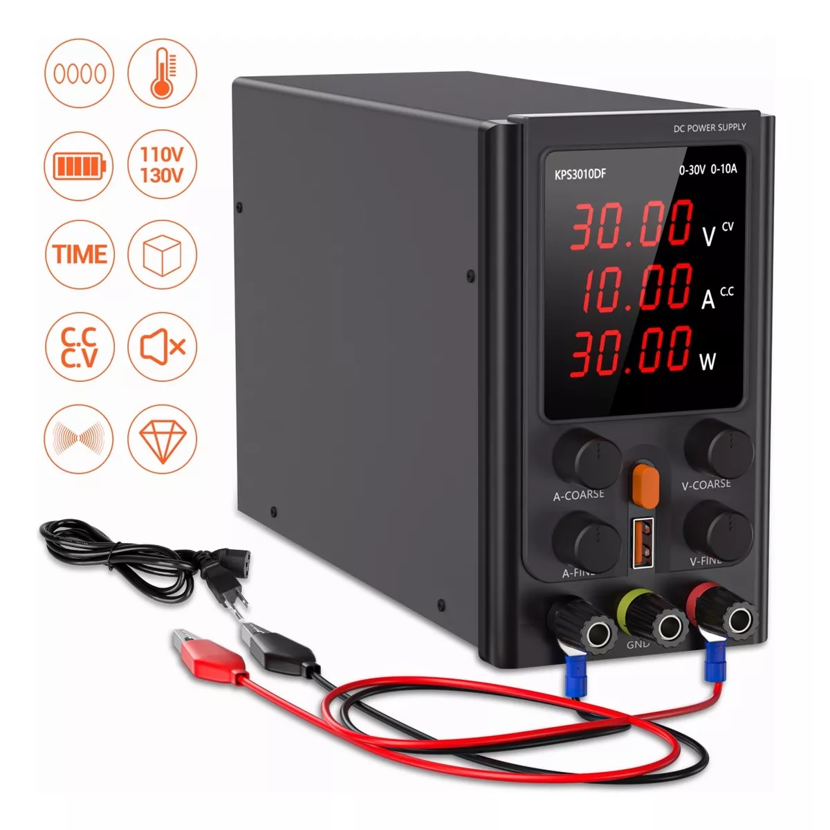 30v-10a 360w Fuente De Alimentación Regulable Laboratorio.