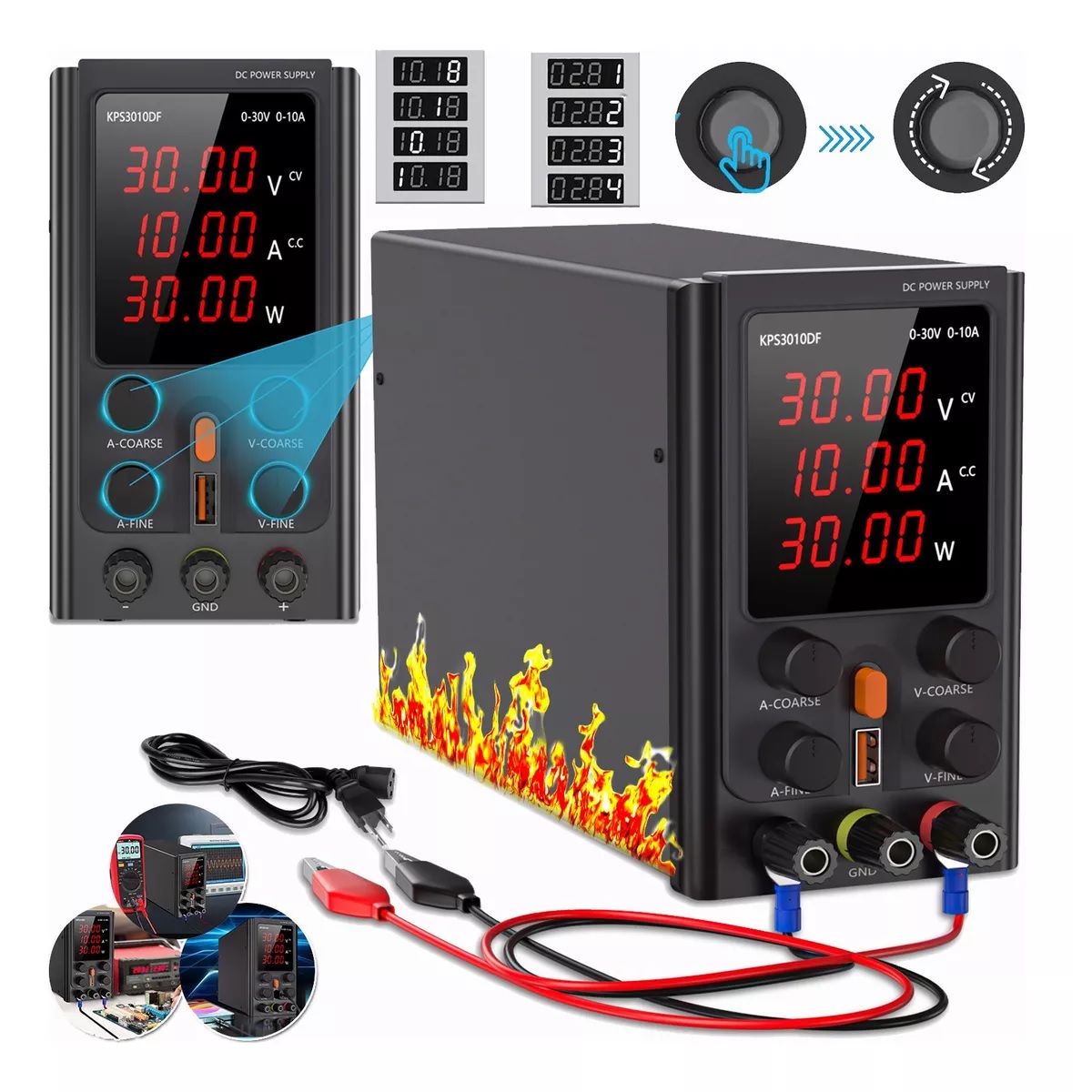 30v-10a 360w Fuente De Alimentación Regulable Laboratorio.