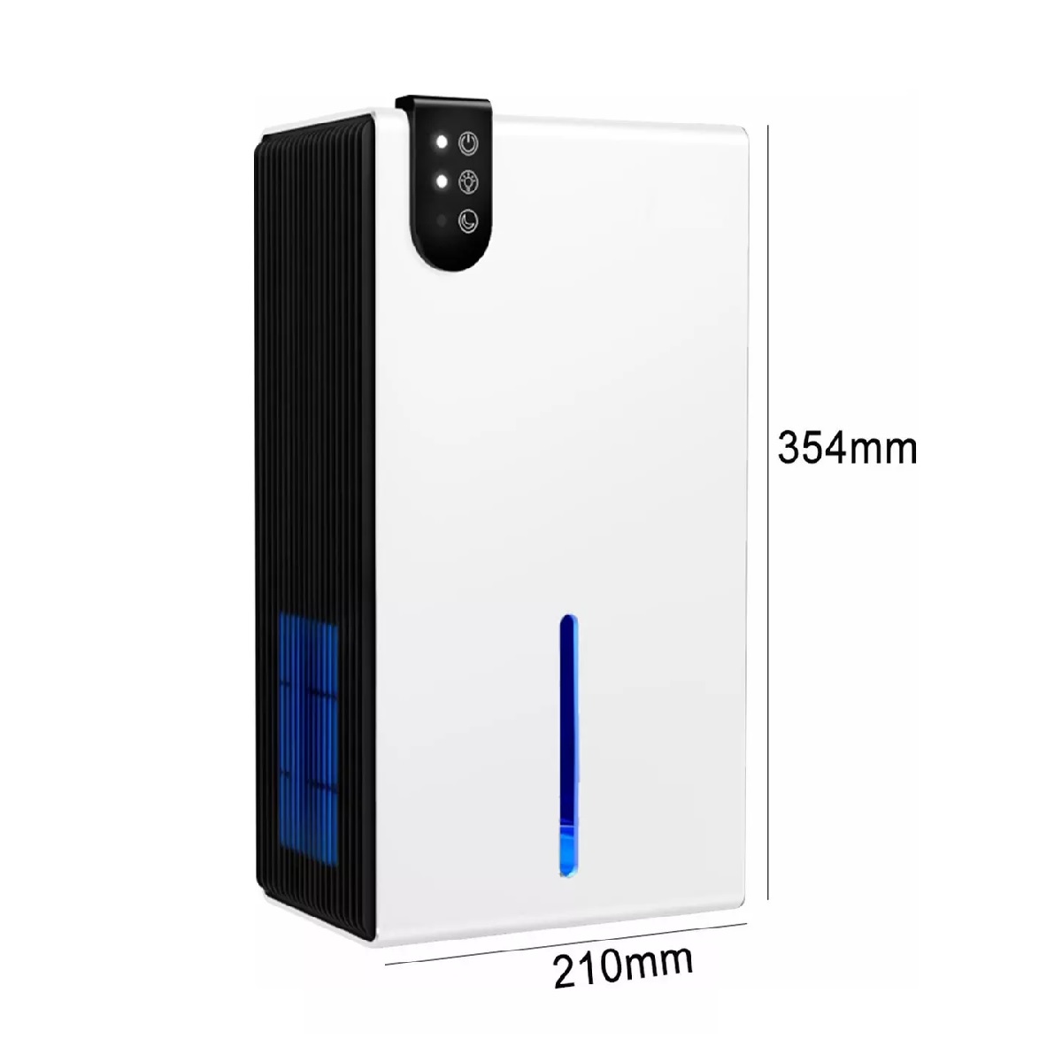 Deshumidificador Eléctrico Silencioso Inteligente Eficiente Blanco.
