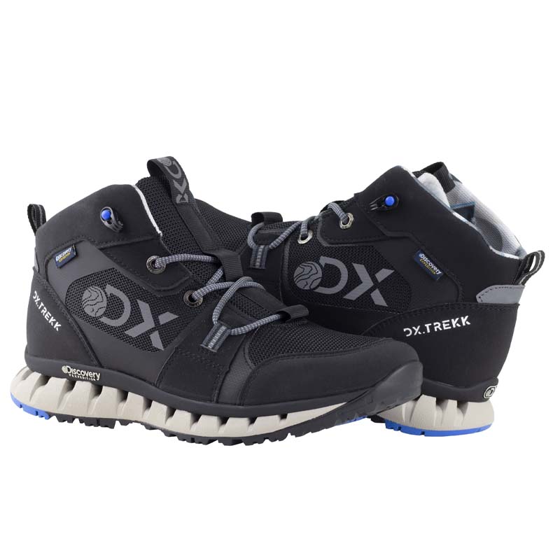 Botas Para Hombre Tipo Senderismo Discovery 2337 Negro Dx-Trekk Camping Aventura.