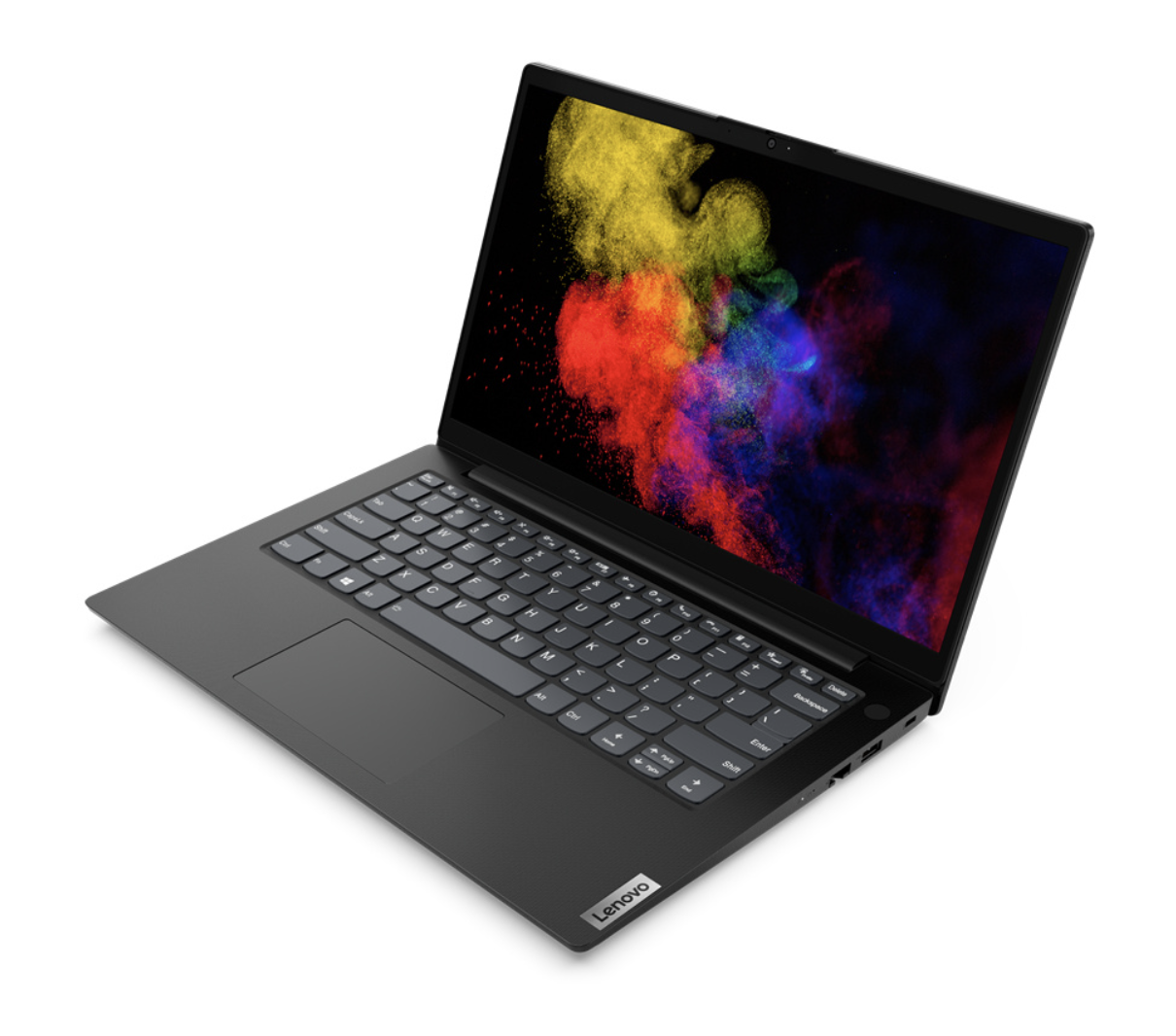 Laptop Lenovo V14 G2 IJL 14" HD, Intel Celeron, 8GB Ram, 128GB SSD M.2, Windows 11 Home 64-bit, Teclado en Español, Negro.