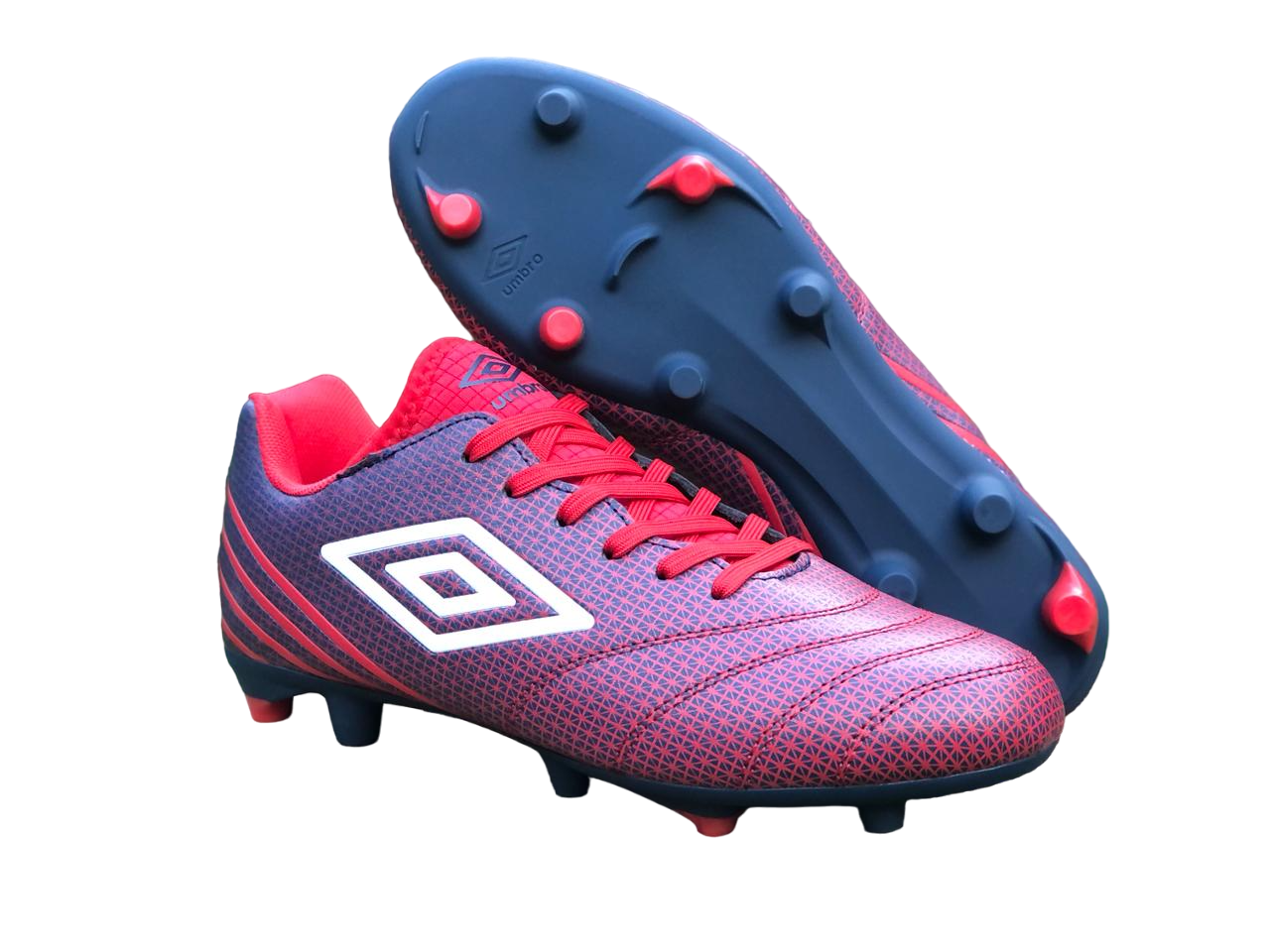 Tacos Fútbol Umbro Toccare IV FG Rojo Calzado Fútbol Pasto Natural