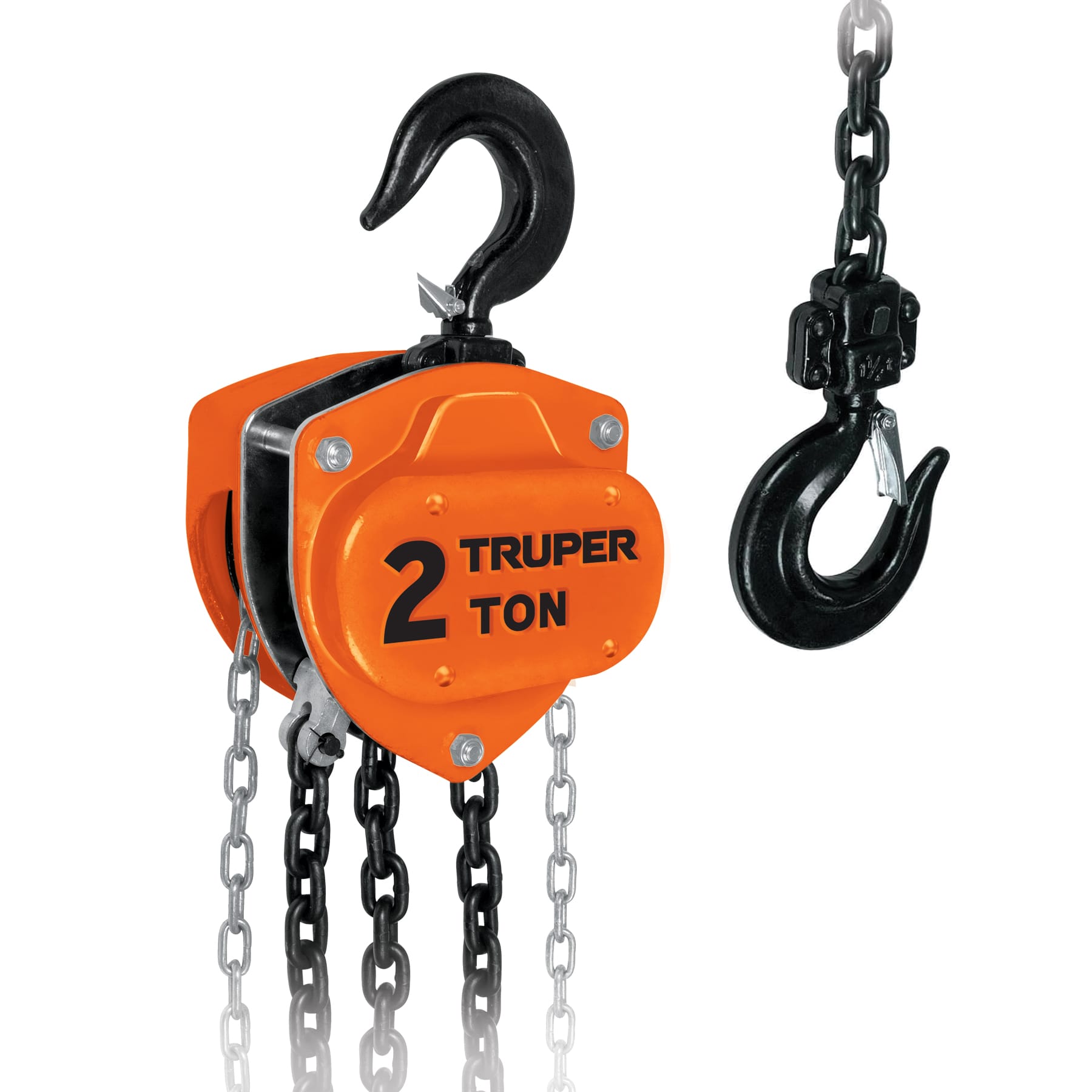 Polipasto de cadena Truper 2ton POL2 naranja