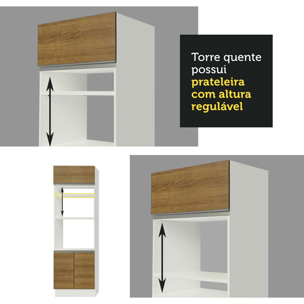 Cocina Integral Completa Modular Madesa Glamy 270cm MM 01.