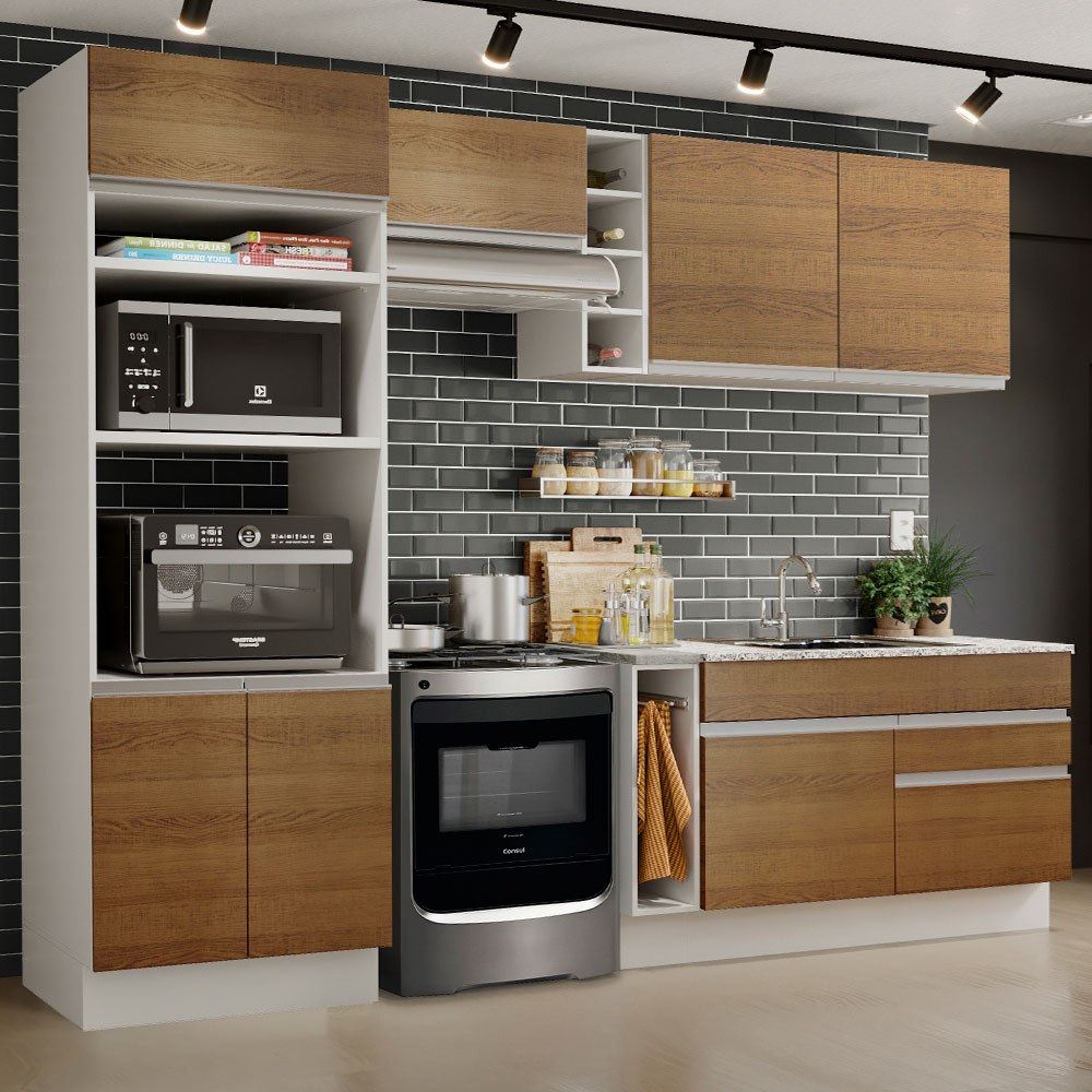 Cocina Integral Completa Modular Madesa Glamy 270cm MM 01.