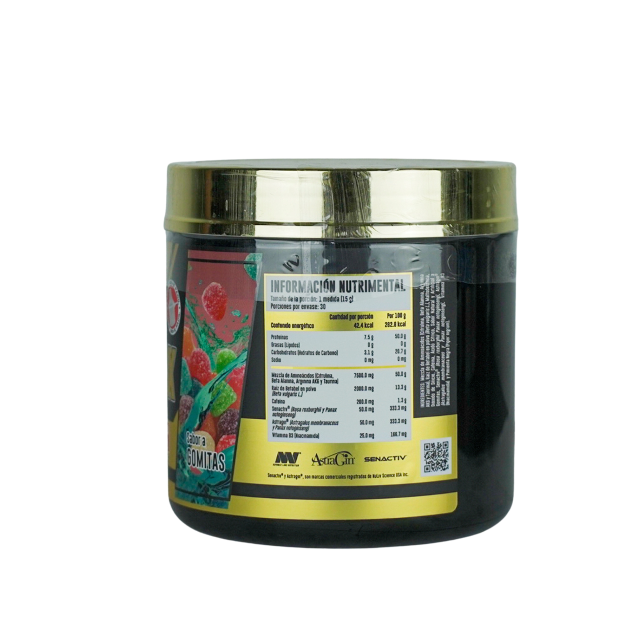 Advance Labs Astra-Nox Pre-Workout | Sabor Gomitas |  Con AstraGin, Senactiv y Betabel