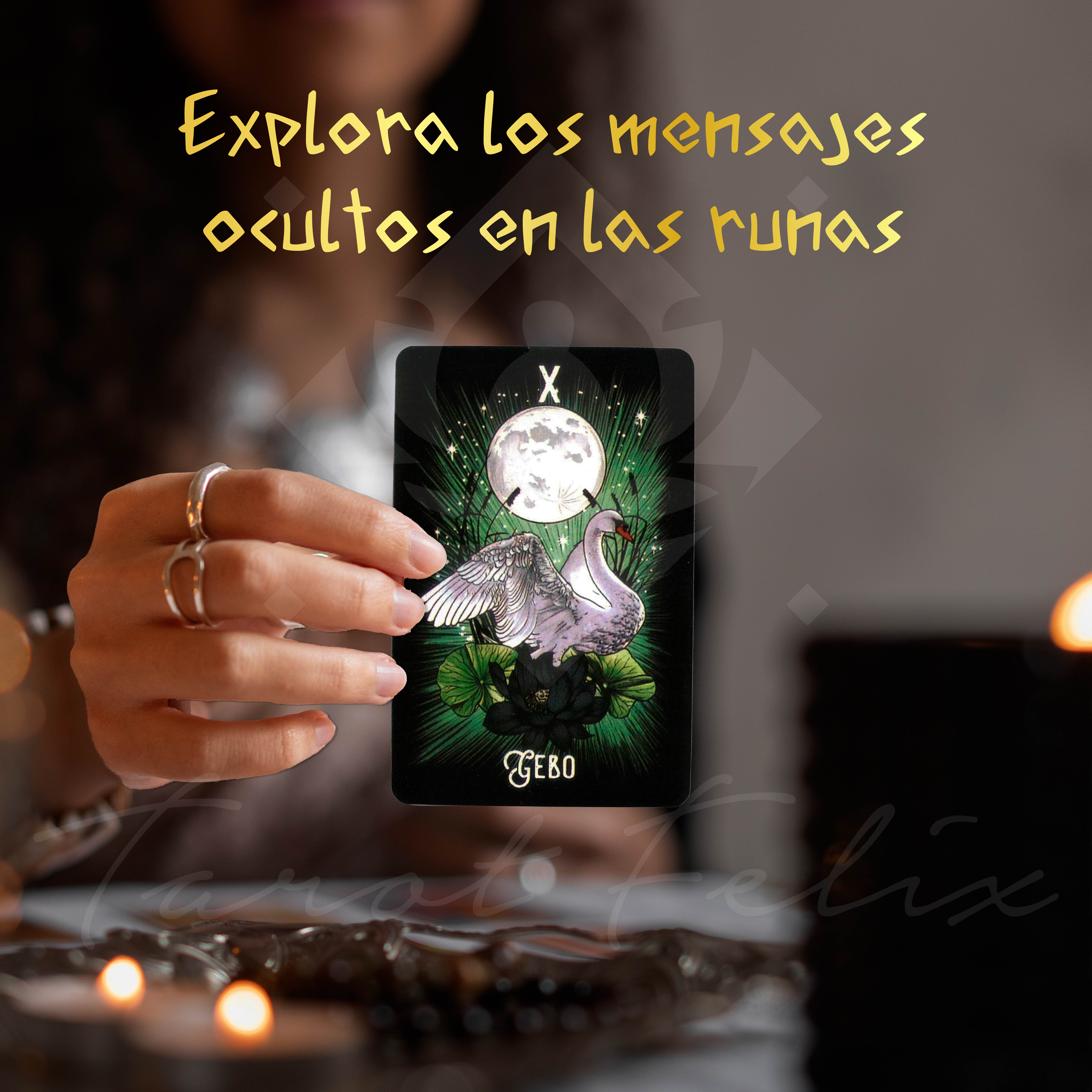 Cartas Oráculo Runico Familiares De La Bruja.