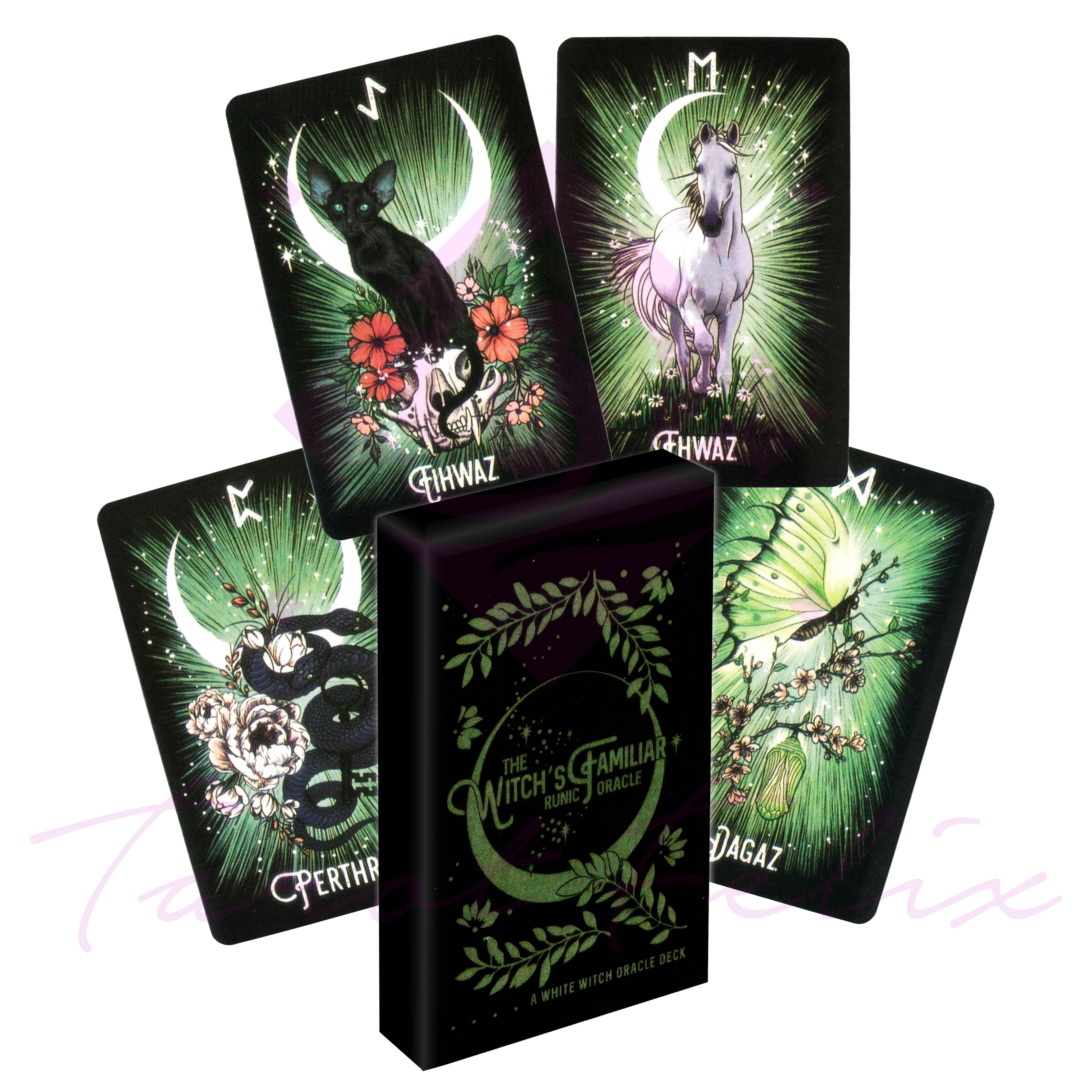 Cartas Oráculo Runico Familiares De La Bruja.