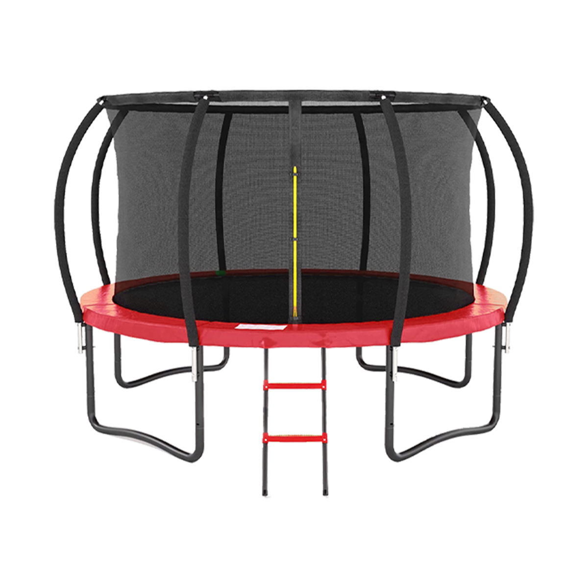 Trampolín Level Kids Pumpkin 14 ft Rojo.