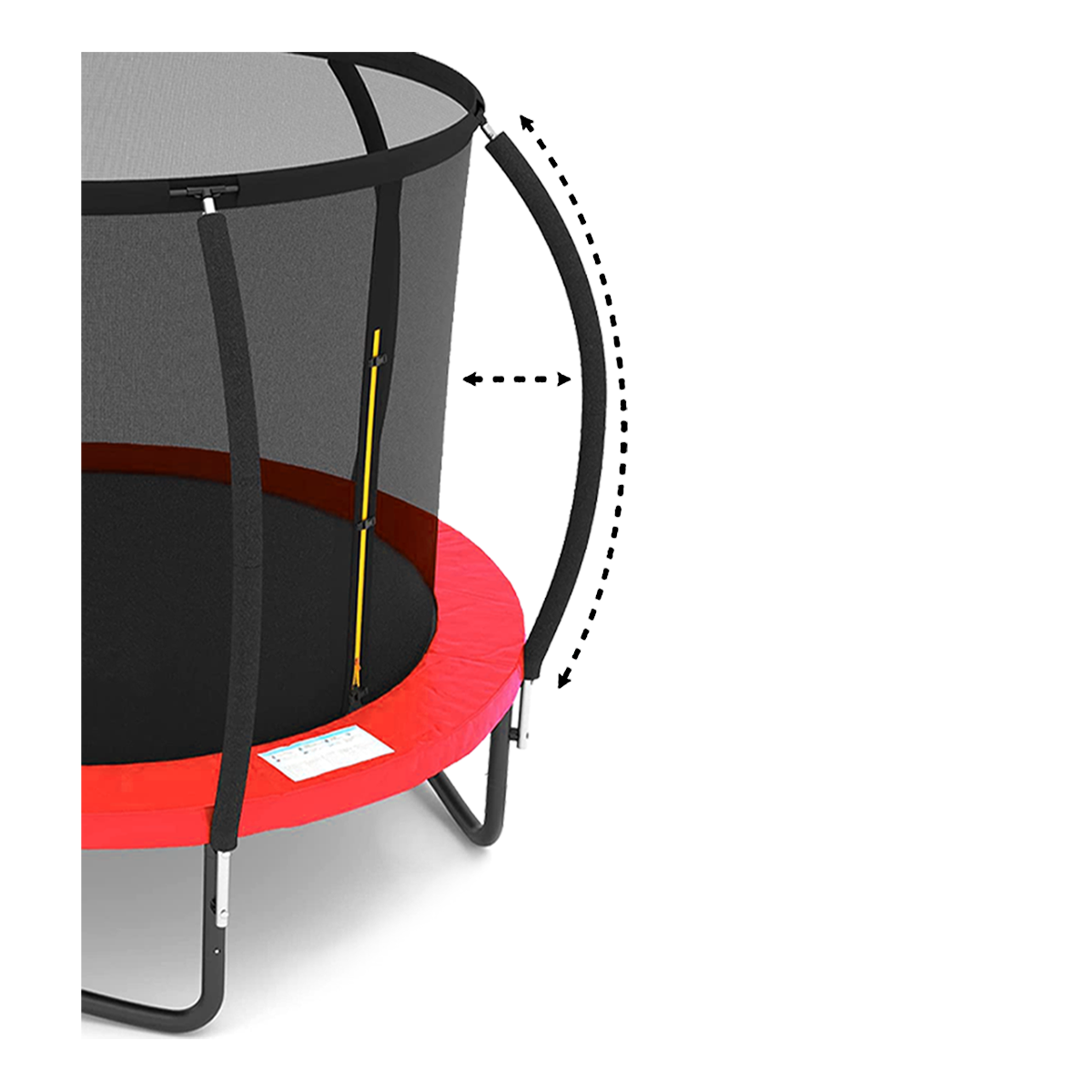 Trampolín Level Kids Pumpkin 14 ft Rojo.