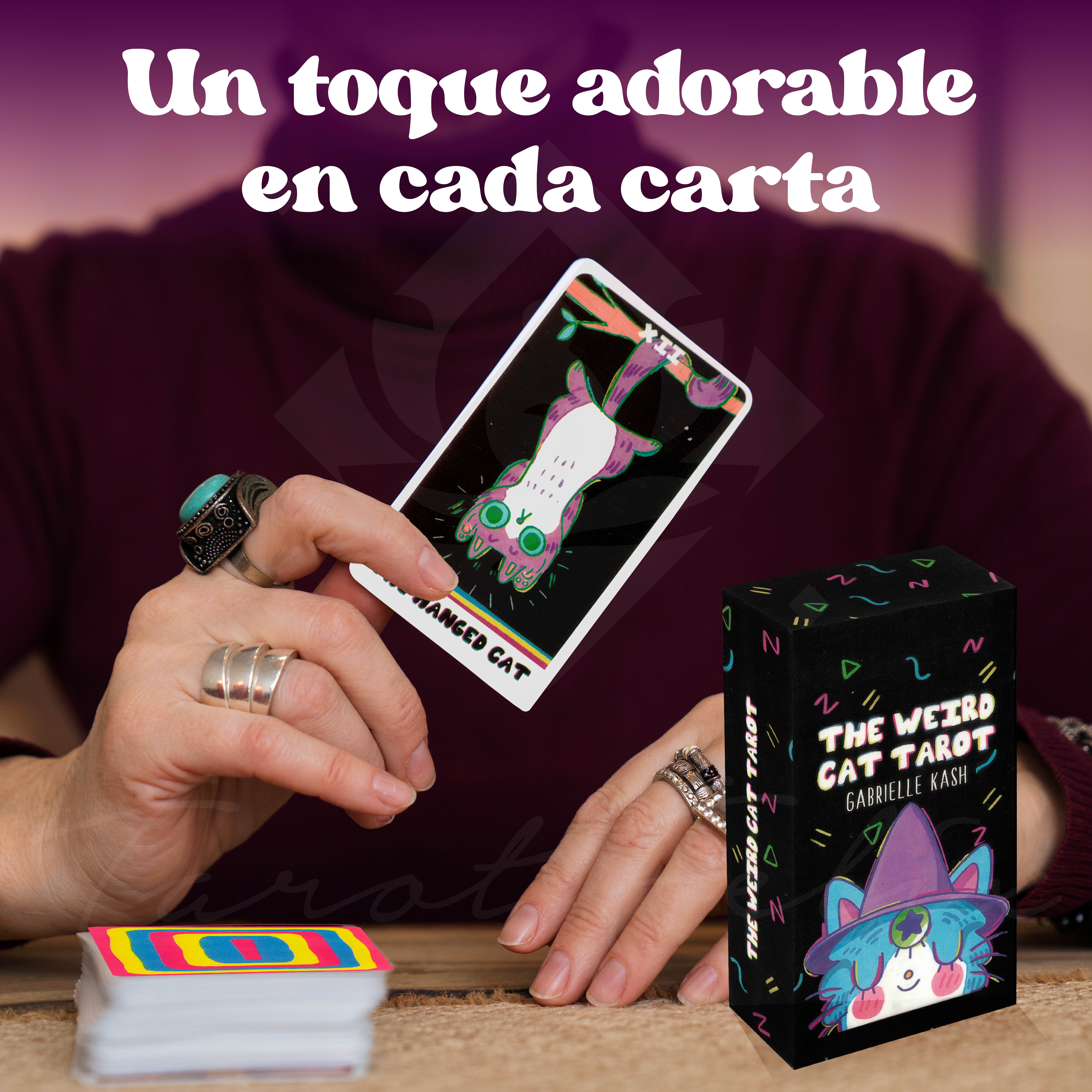 Tarot Gatos Raros Baraja Weird Cat Unico y Divertido.