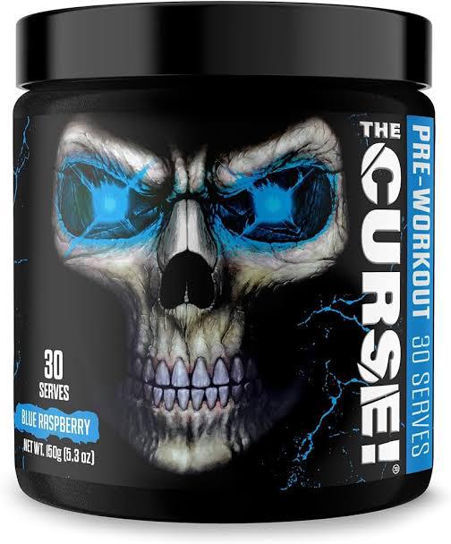 Pre Entreno The curse 250g 50 serv Sabor Blue.