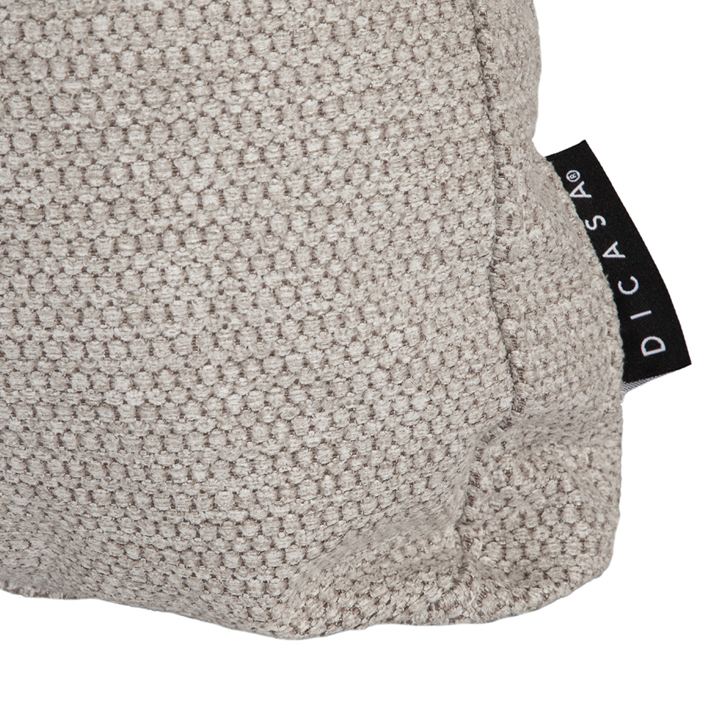Set de 3 Cojines Decorativos Dicasa Rivo Kappa Delta y Zita Rivoli Beige.