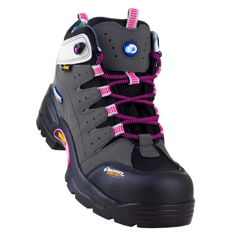 Bota Industrial Mujer Casco Policarbonato Discovery Blackwood 1958 Nob. Gris.