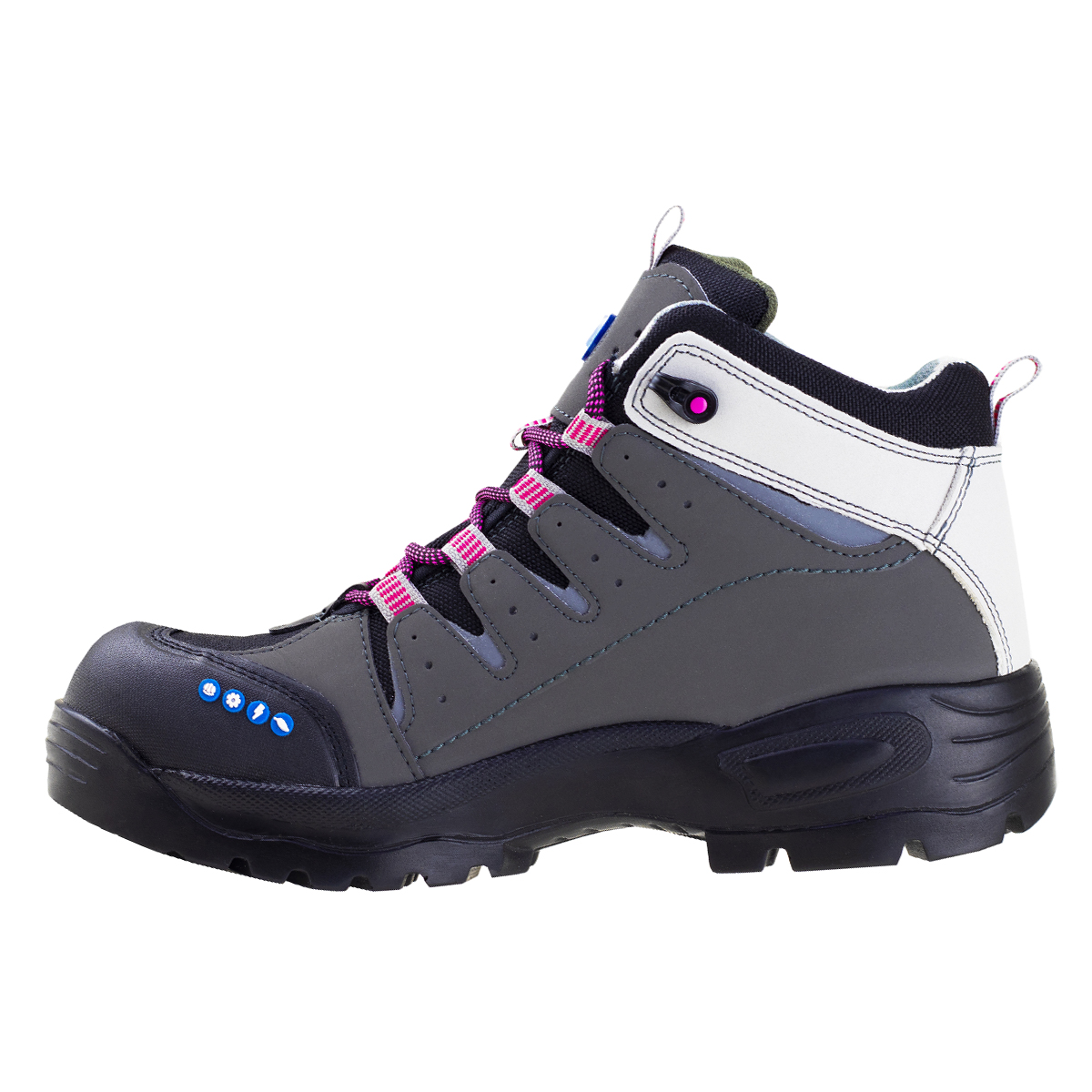 Bota Industrial Mujer Casco Policarbonato Discovery Blackwood 1958 Nob. Gris