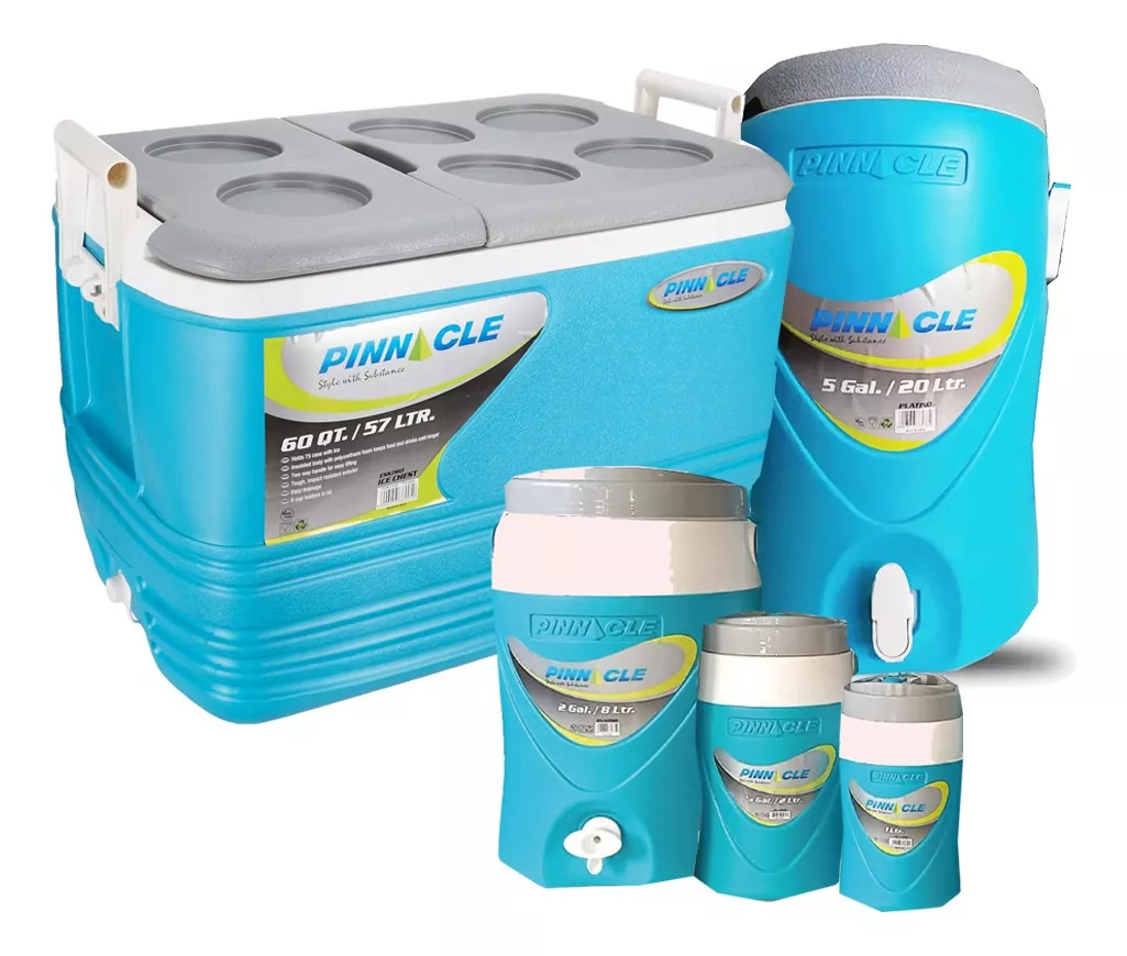 Combo 1 Hielera 57lt + 3 Termos 1, 2, 8 Y 20lts Pinnacle.