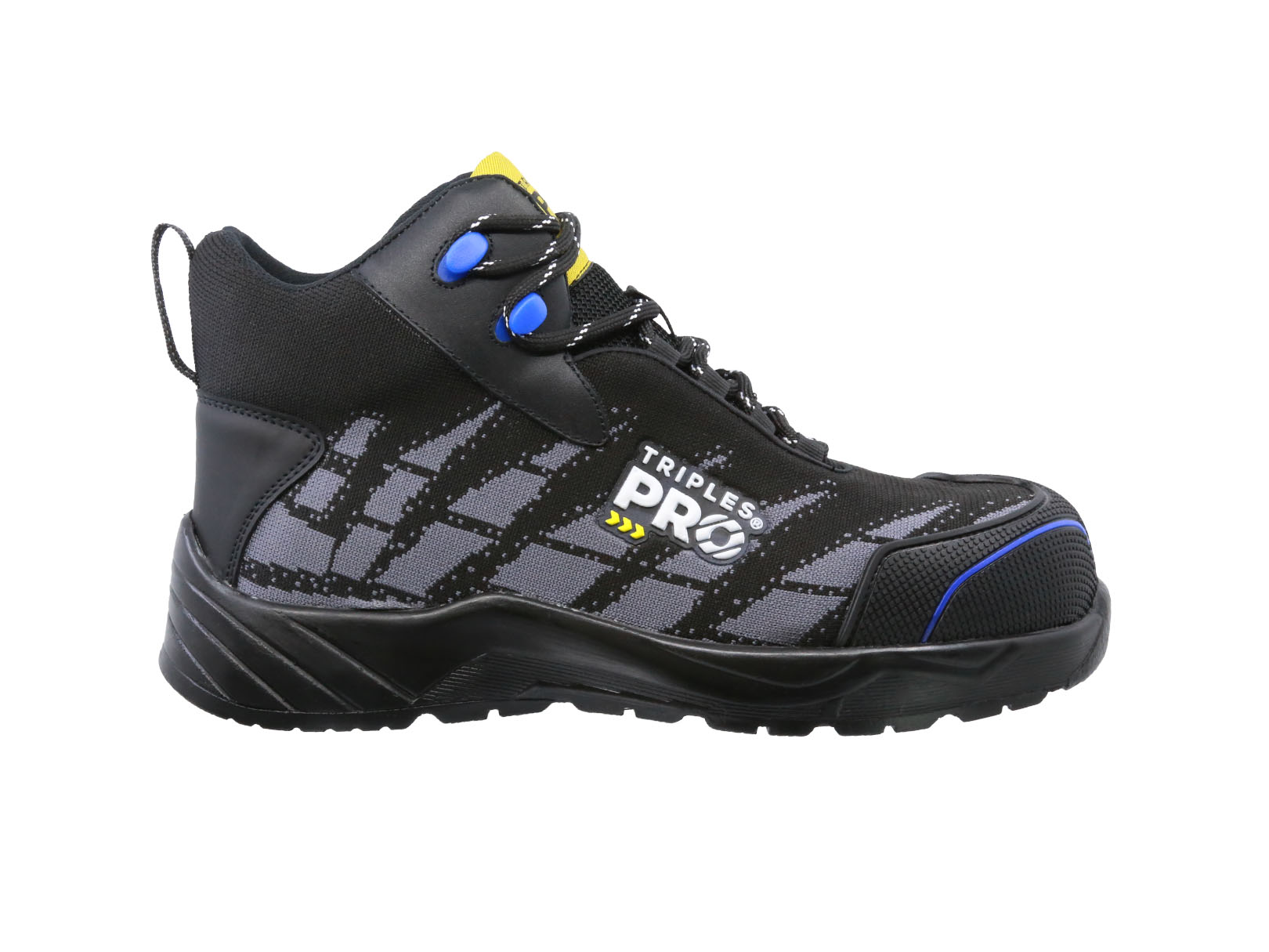 Botín Industrial Look Sport Textil Triples Pro Set 503 Negro para Hombre