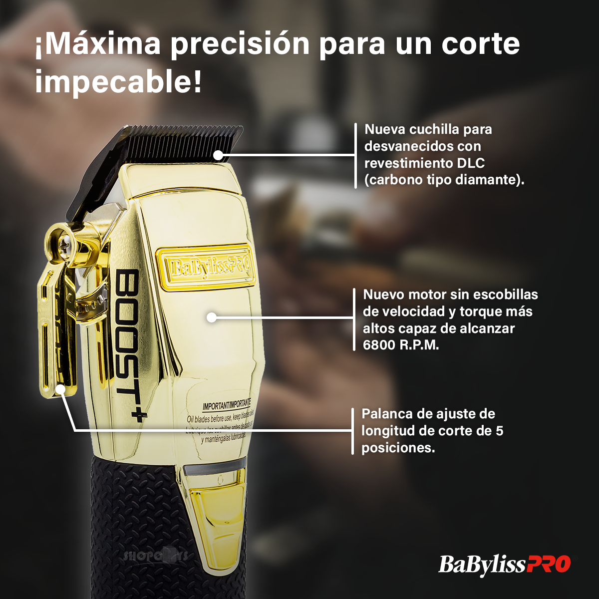Combo Babylisspro Cortadora Y Terminadora Gold Profesional