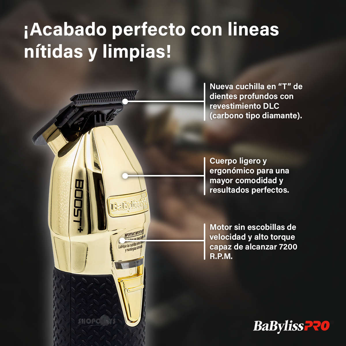 Combo Babylisspro Cortadora Y Terminadora Gold Profesional