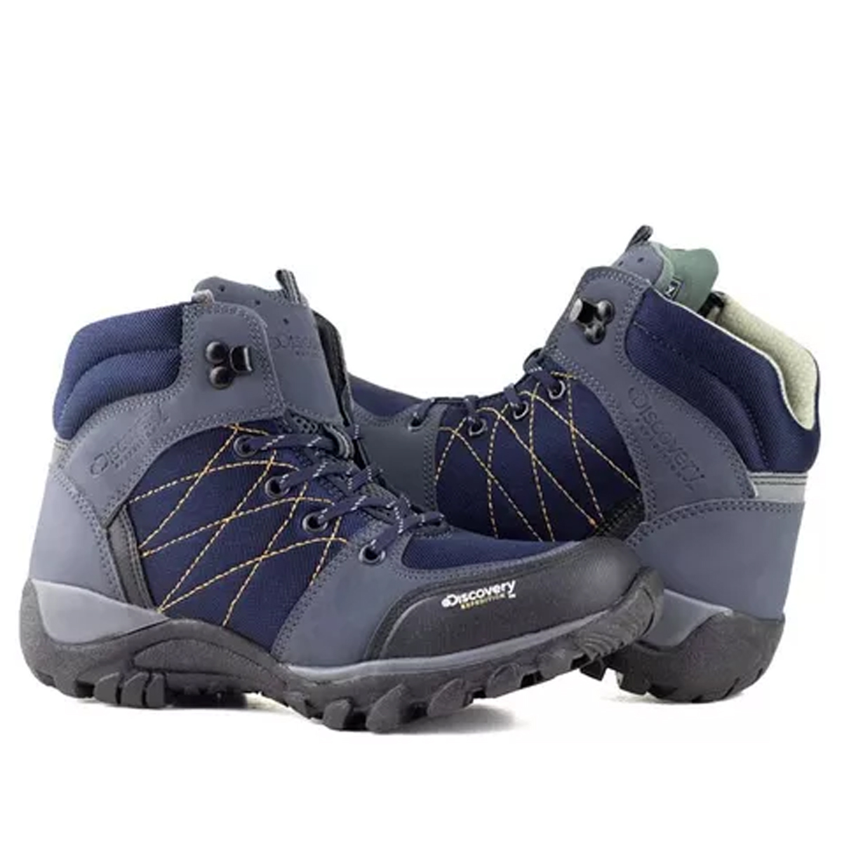 Botas Urbanas Para Mujer Discovery Liberty 1962 Azul Marino Tipo Senderismo.