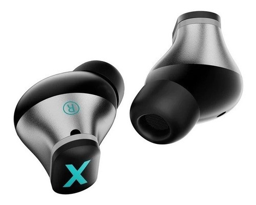 Audífonos in-ear gamer inalámbricos Novamos K89 Pro gris metalizado con luz rgb LED.