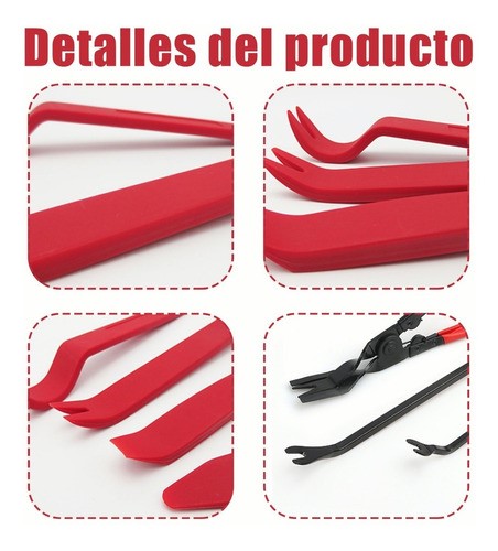 Herramientas Plasticas Kit 19 pzs Quita Grapas Molduras Vistas.