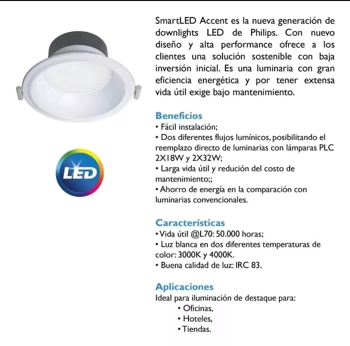 Lampara Plafón Led Philips Dn281b Smart Led.