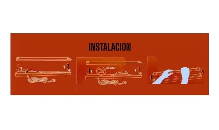 Tubo Led 36 W Transparente T8 Aluminio 28 X 32 X 120 Cm.