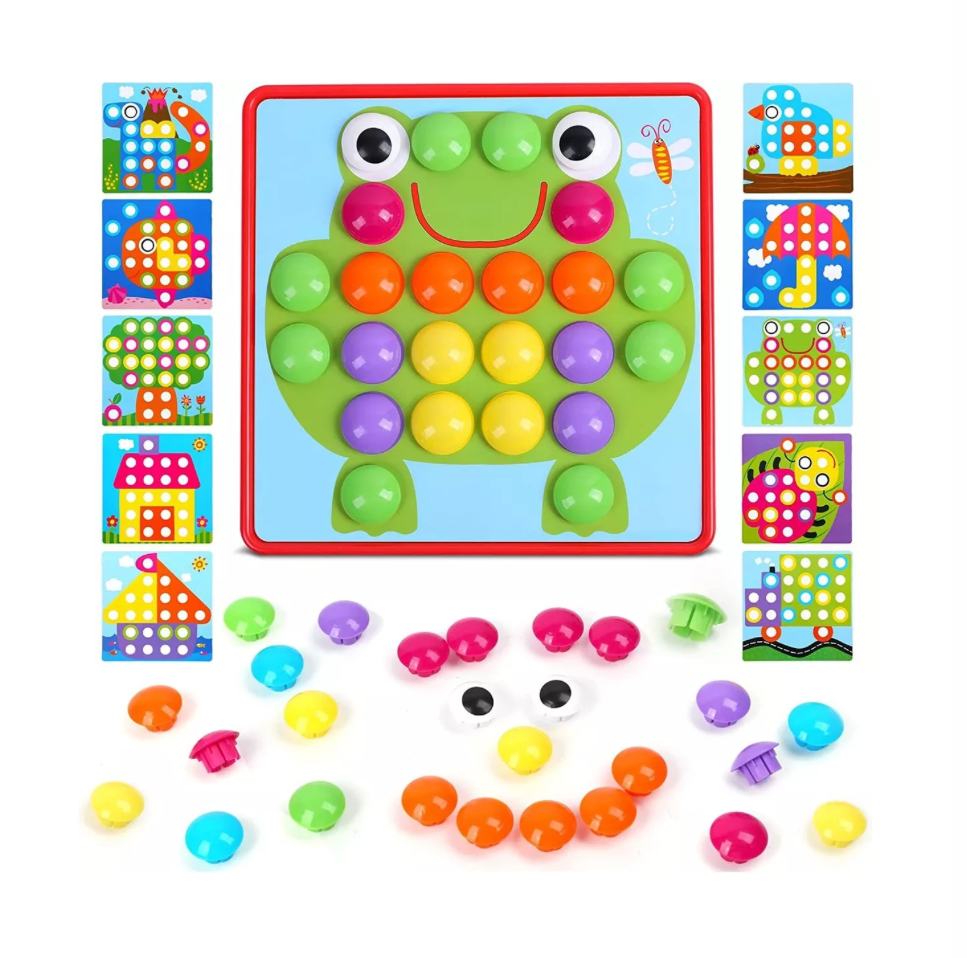 Juguetes De Rompecabezas 3d Con Clavos De Setas Para Niños.
