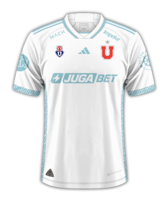Nuevo! Jersey Universidad de Chile 2024/2025 Blanco Visitante Talla L.