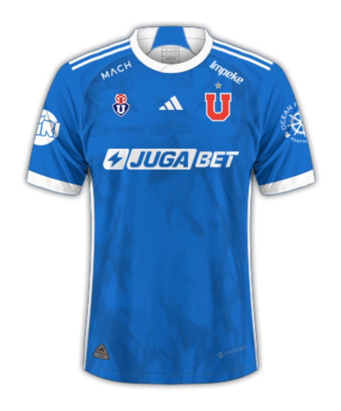 Nuevo! Jersey Universidad de Chile 2024/2025 Titular Azul Local Talla L.